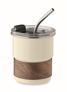 Jednostěnný pohárek 260 ml, béžová - reklamní hrnky