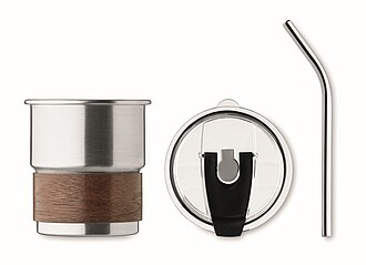 Jednostěnný pohárek 260 ml, stříbrná