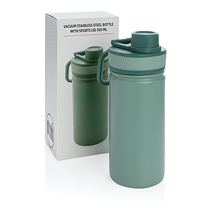 KALAMAJKA Sportovní nerezová termo láhev, objem 550 ml, zelená