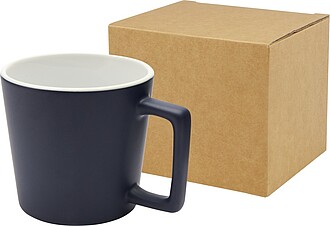KARAY Keramický hrnek o objemu 370 ml s matným povrchem, námořní modrá