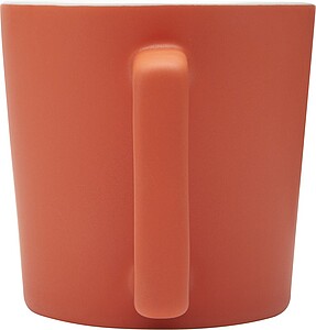 KARAY Keramický hrnek o objemu 370 ml s matným povrchem, oranžová