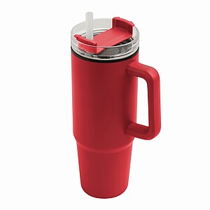 KEFALON Dvoustěnný XXL hrnek, 900 ml, červená