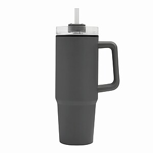 KEFALON Dvoustěnný XXL hrnek, 900 ml, šedá
