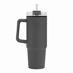 KEFALON Dvoustěnný XXL hrnek, 900 ml, šedá