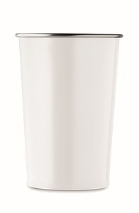 Kelímek 300ml z recyklované nerezové oceli, bílý