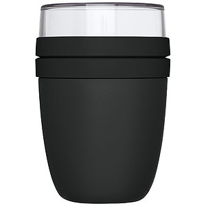 Kelímkový lunchbox se 2 oddíly, tmavě šedý