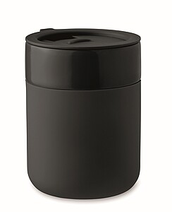 Keramický pohárek 330 ml, černá - reklamní hrnky