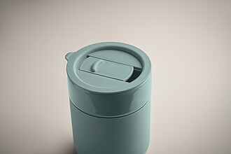 Keramický pohárek 330 ml, petrolejová