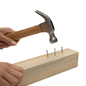 Kladivo s rukojetí z bukového dřeva, hnědá