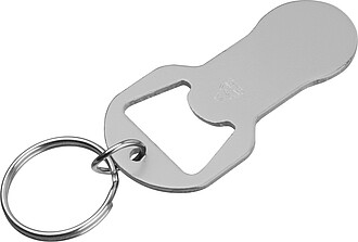 Klíčenka z recyklovaného hliníku, šedá