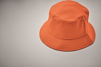 Klobouček z broušené bavlny, oranžový