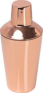 Koktejlový šejkr s měděným povrchem 500 ml, růžová