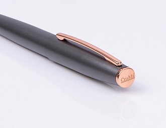 Kovová psací sada CrisMa, tmavě šedá