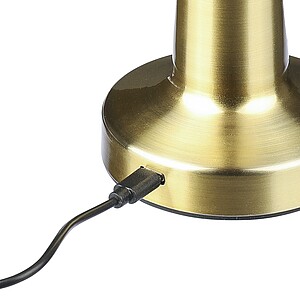 Kovová stolní lampa, žlutá