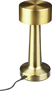 Kovová stolní lampa, žlutá