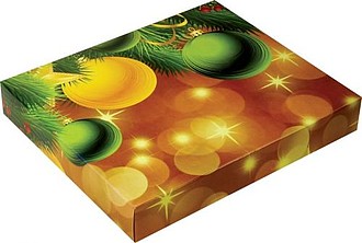 Krabička s plnobarevným potiskem, rozměr 19,6x17x3cm, potisk na přání od 20ks
