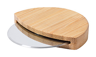 Krájecí kolečko na pizzu s bambusovou rukojetí