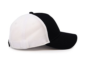 Kšiltovka se síťovanou zadní částí, bílá/černá