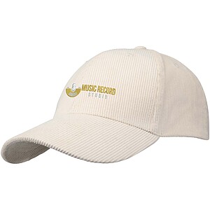 Kšiltovka z recyklované bavlny se 6 panely, světle krémová