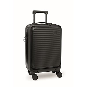 Kufřík 20" na kolečkách z ABS, černá - kufry s potiskem