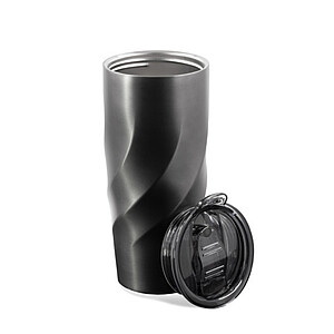 KUMKOY Cestovní XL termohrnek BrandCharger, 500 ml, gunmetal