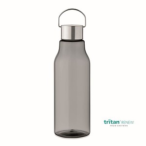 Láhev na pití, 800ml, nerezové víčko, Tritan Renew, transparentní šedá