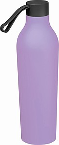 Láhev na pití o objemu 750ml, nerezová, pogumovaná, fialová