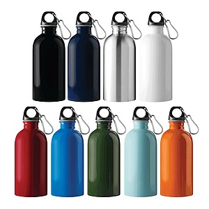 Láhev na pití z nerezové oceli 400 ml, tmavě zelená