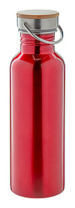 Láhev na pití z nerezové oceli, 750ml, červená - reklamní předměty