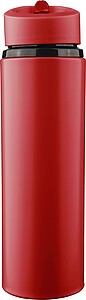 Láhev na pití z recyklované nerezové oceli, 500 ml, červená