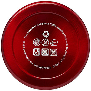 Láhev na pití z recyklovaného hliníku, 700ml, červená