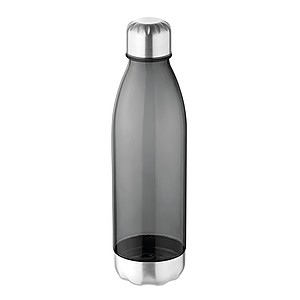 Láhev na pití z tritanu s nerezovým pítkem a spodní částí, objem 600 ml, transparentní zelená - reklamní předměty