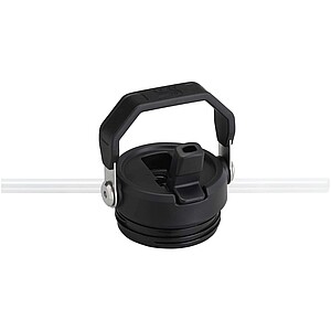 Láhev na vodu vyklápěcím brčkem 700 ml, černá