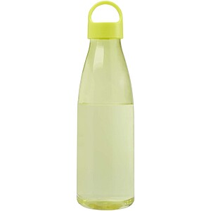Láhev na vodu z recyklovaného plastu 800 ml, zelenožlutá