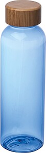 Láhev s bambusovým víčkem 500 ml, modrá