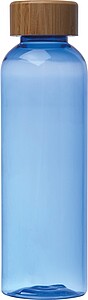 Láhev s bambusovým víčkem 500 ml, modrá