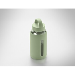 Láhev z borosilikátového skla 600 ml, zelená