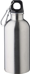 Láhev z recyklované nerezové oceli 400 ml, šedá