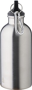 Láhev z recyklované nerezové oceli 400 ml, šedá