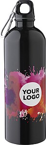 Láhev z recyklované nerezové oceli 750 ml, černá