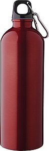 Láhev z recyklované nerezové oceli 750 ml, červená