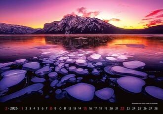 Landscapes 2026, nástěnný kalendář, prodloužená záda