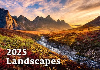 Landscapes 2026, nástěnný kalendář, prodloužená záda