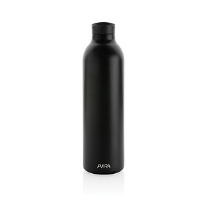 LARNAKA Vakuová termoska z recyklované nerezové oceli, 1000 ml, černá