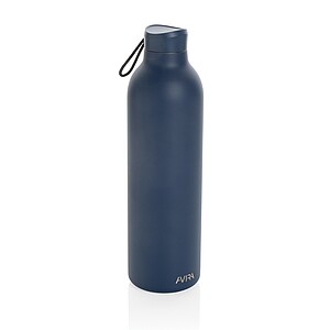 LARNAKA Vakuová termoska z recyklované nerezové oceli, 1000 ml, námořní modrá