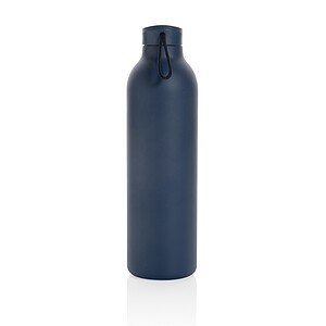 LARNAKA Vakuová termoska z recyklované nerezové oceli, 1000 ml, námořní modrá