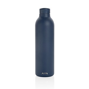 LARNAKA Vakuová termoska z recyklované nerezové oceli, 1000 ml, námořní modrá
