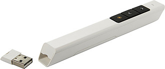 Laserové ukazovátko s USB, bílé