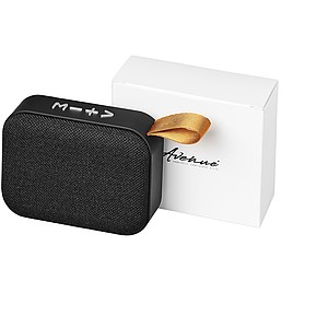 Látkový Bluetooth® reproduktor , černá - reklamní předměty