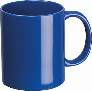 Lesklý keramický hrnek, 300ml, v krabičce, modrý - reklamní hrnky